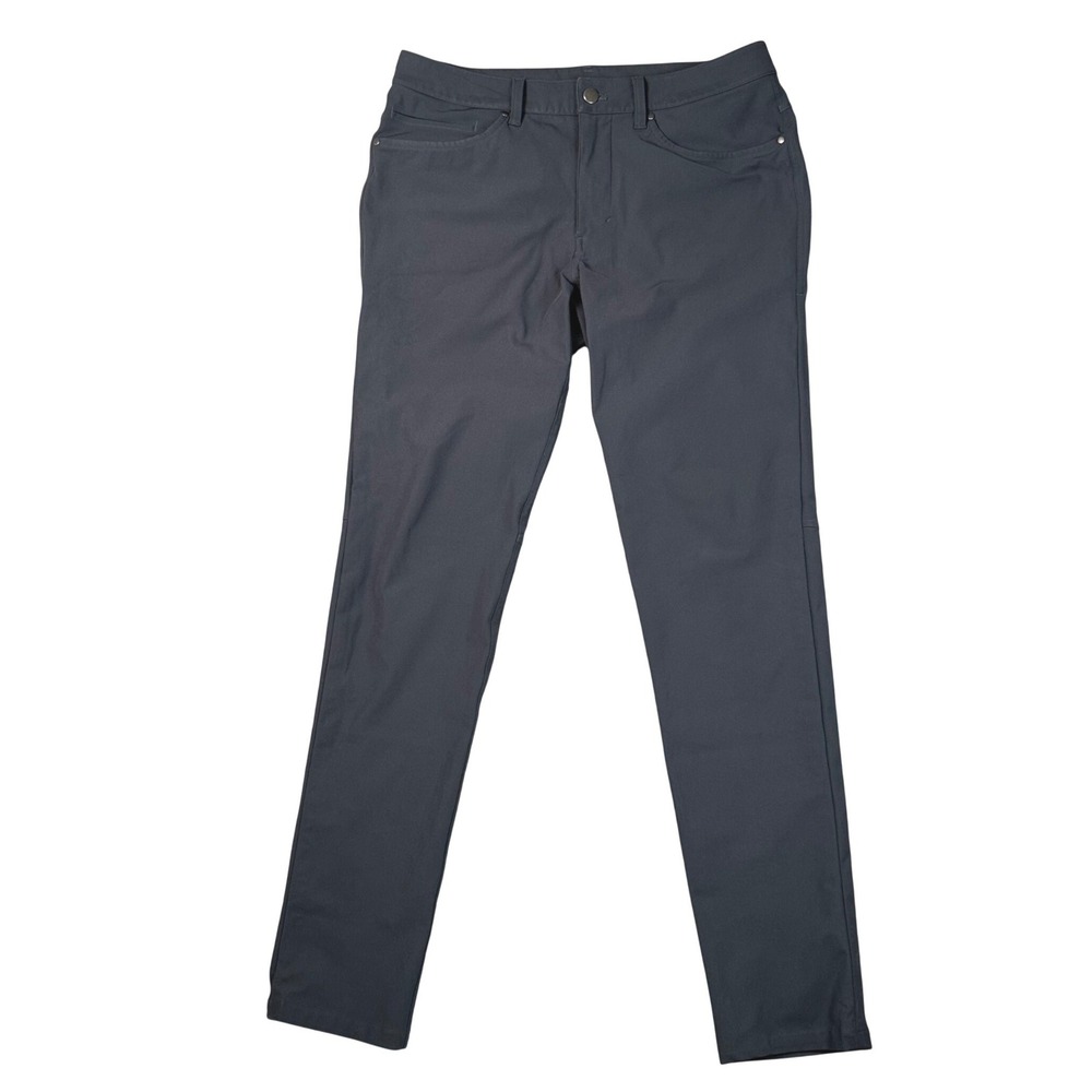 Lululemon ABC Slim 5 Pocket Pant Men's 31 Black Warpstreme Office Travel Chino